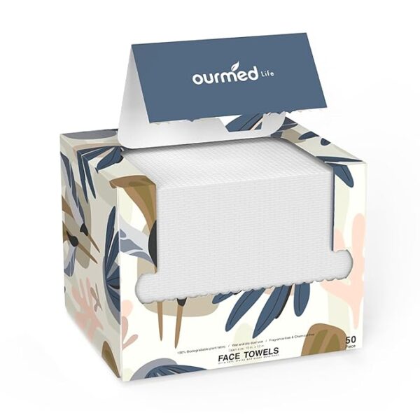 Limited time deal 26% off Face Towels, Disposable Biodegradable Facial Towels for Sensitive Skin