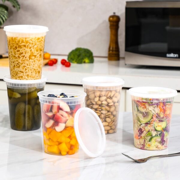 Limited time deal 10% off Plastic Deli Food Containers With Lids - Image 2