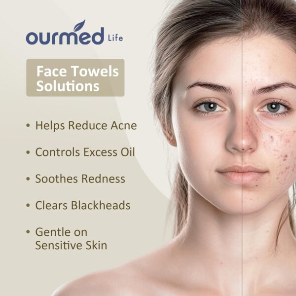 Limited time deal 26% off Face Towels, Disposable Biodegradable Facial Towels for Sensitive Skin - Image 2