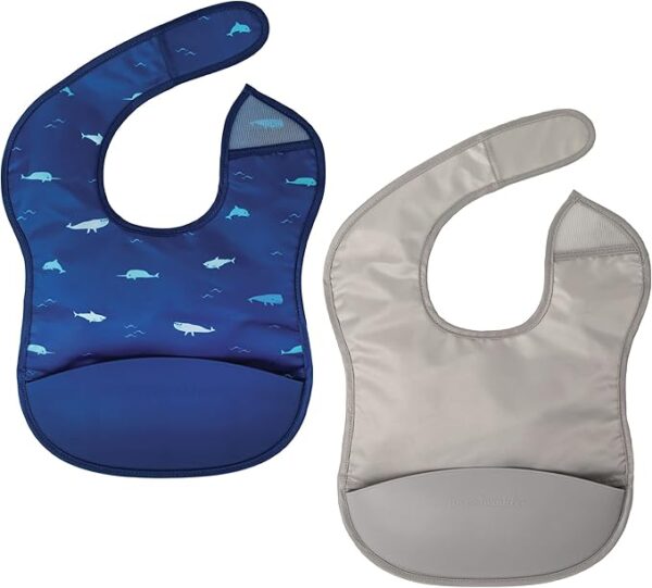 Limited time deal 30% off Tiny Twinkle Silicone Pocket Bibs - Waterproof