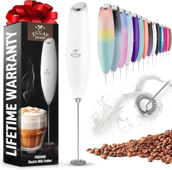 Limited time deal 23%  off Zulay Powerful Milk Frother for Coffee with Powerful Motor