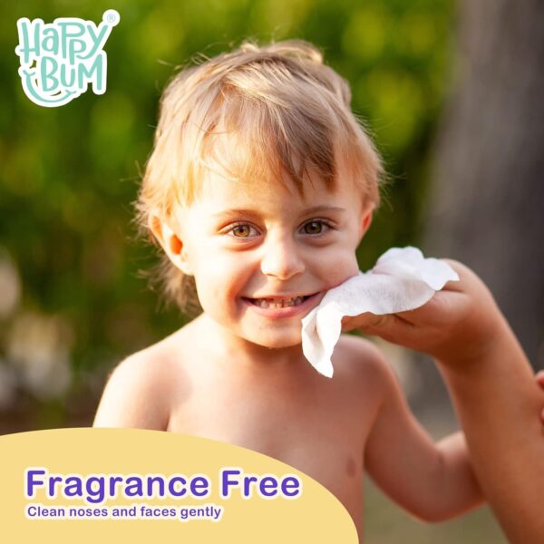 Limited time deal 19% off HAPPY BUM - 180 Count Saline Baby Wipes - Image 2