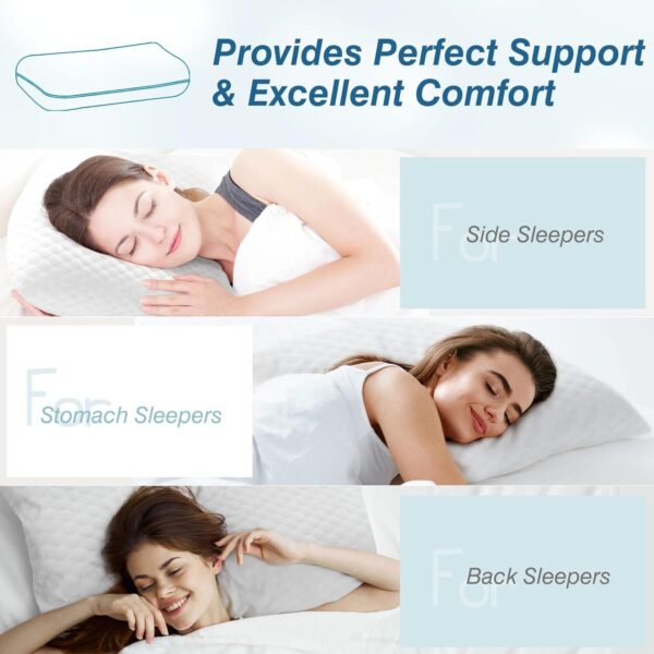 Limited time deal 35% off Sweetcrispy Memory Foam Cooling Pillow - Image 3