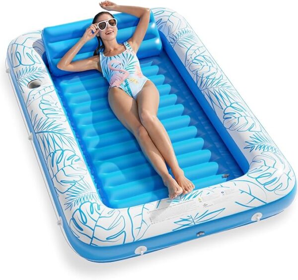 Limited time deal 27% off Tub Sunbathing Pool Lounge Raft Floatie Toys Water Filled Bed