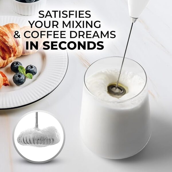 Limited time deal 23%  off Zulay Powerful Milk Frother for Coffee with Powerful Motor - Image 2