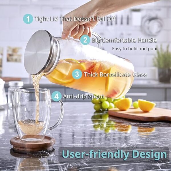 Limited time deal 15% off Glass Carafe for Hot/Cold Water - Image 2