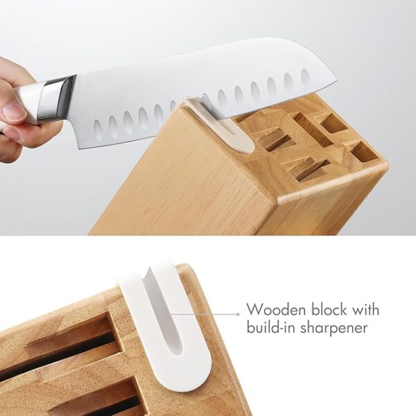 Limited time deal 33% off Kitchen Knife Set with Block - Image 3