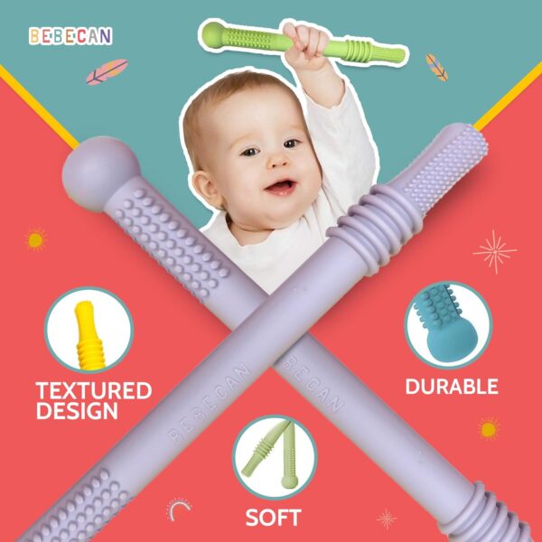 Limited time deal 30% off Silicone Teething Sticks for Babies - Image 3