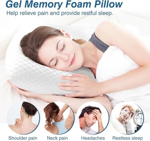 Limited time deal 35% off Sweetcrispy Memory Foam Cooling Pillow - Image 4