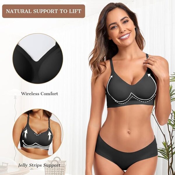 Limited time deal 29% off Womens Push Up Everyday Bras Comfortable Wireless Bralettes - Image 2