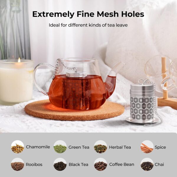 Limited time deal 10% off Reinmoson Tea Strainers for Loose Tea - Image 4