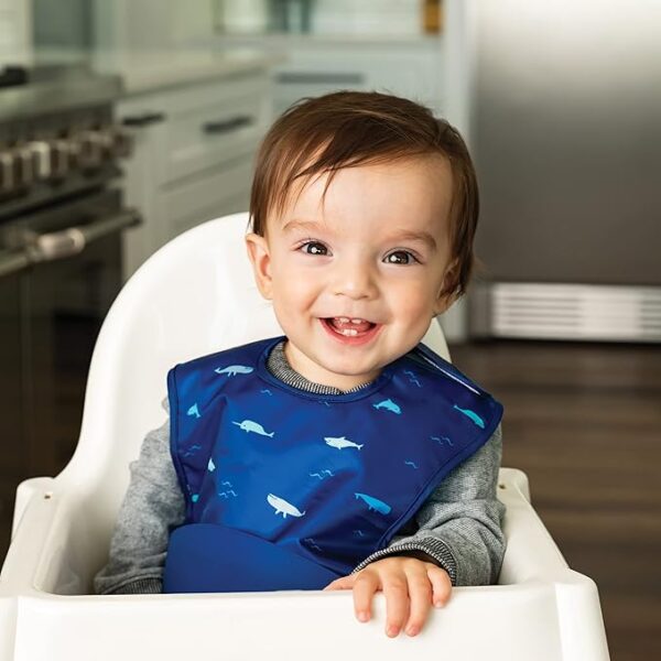 Limited time deal 30% off Tiny Twinkle Silicone Pocket Bibs - Waterproof - Image 3