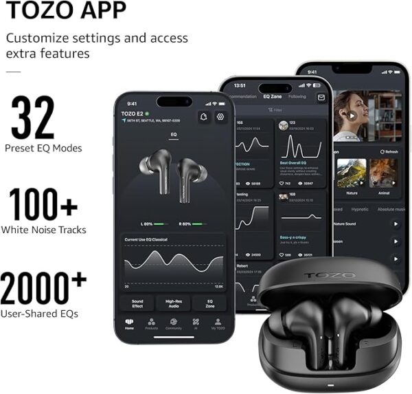 Limited time deal 48% off TOZO E2 Wireless Earbuds - Image 4