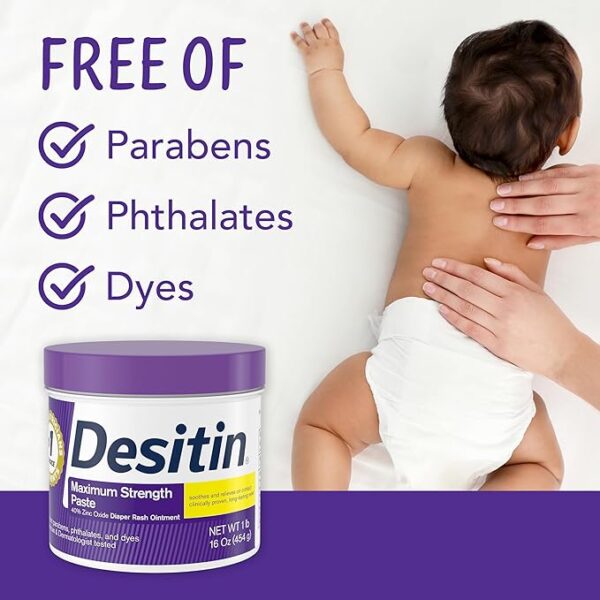 Limited time deal 42% off Desitin Maximum Strength Baby Diaper Rash Cream - Image 3