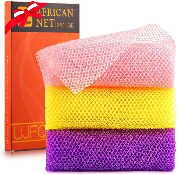 Limited time deal 15% off African Bath Sponge African Net Long Net Bath Sponge Exfoliating Shower Body