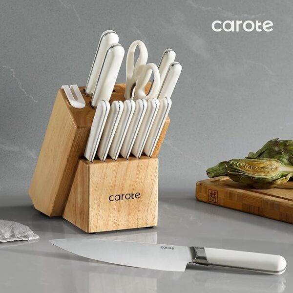 Limited time deal 33% off Kitchen Knife Set with Block - Image 2