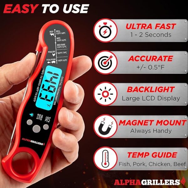 Limited time deal 6% off  Read Meat Thermometer for Cooking Grilling - Image 3