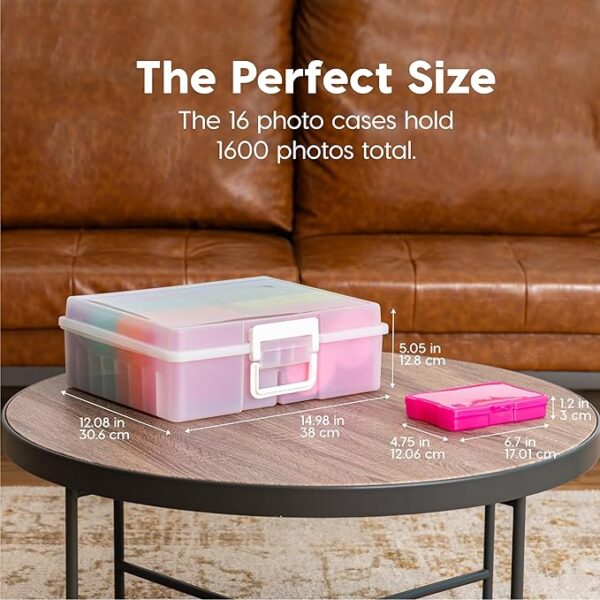 Limited time deal 10% off  Photo Storage Box Container Keeper Organizer - Image 3