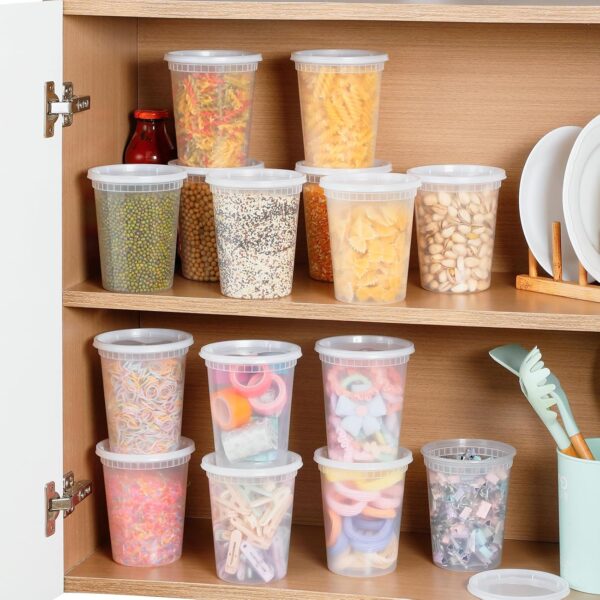 Limited time deal 10% off Plastic Deli Food Containers With Lids - Image 4