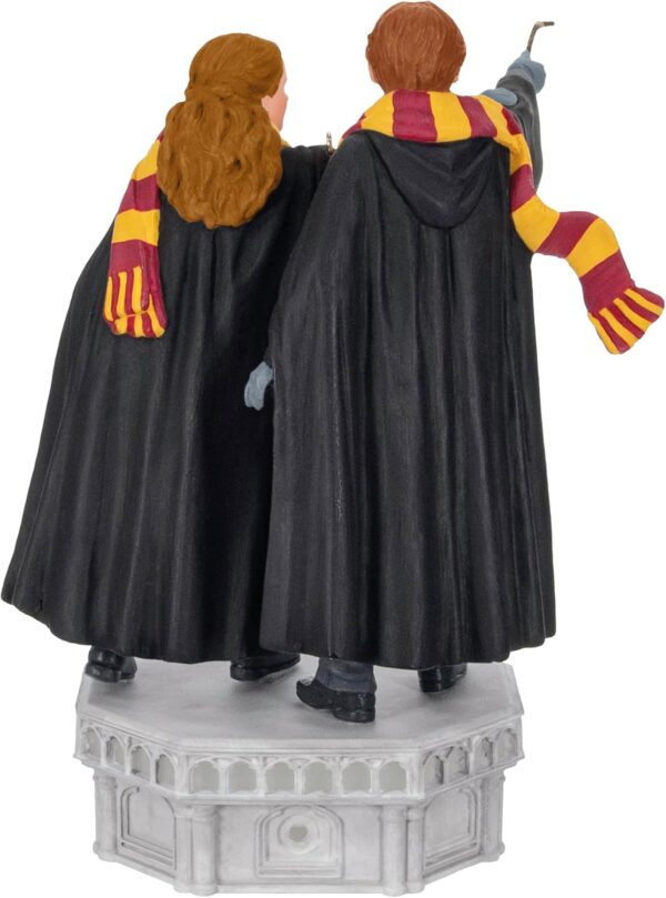 Limited time deal 51% off Hallmark Keepsake Christmas Ornament, Harry Potter and the Chamber of Secrets Collection (Ron Weasley and Hermione Granger, Dobby - Image 2