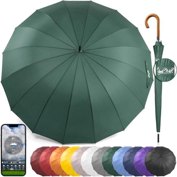 Limited time deal 40% off Royal Walk Windproof Large Umbrella for Rain