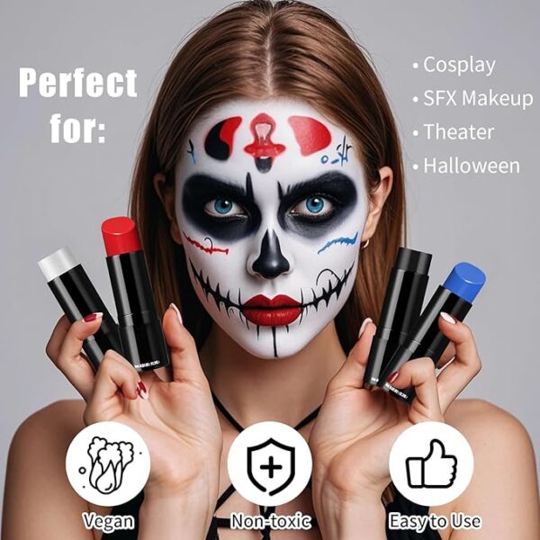 Limited time deal 50% off Black Cream-Blendable Face Paint Stick - Image 3