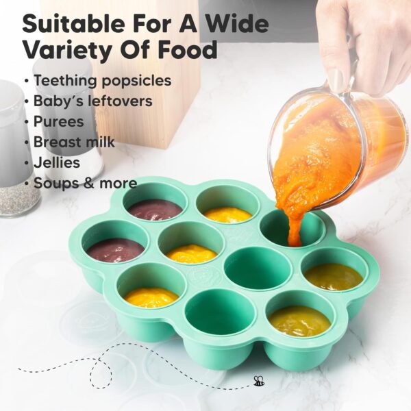 Limited time deal 27% off Baby Food Freezer Tray with Clip-on Lid - Image 3