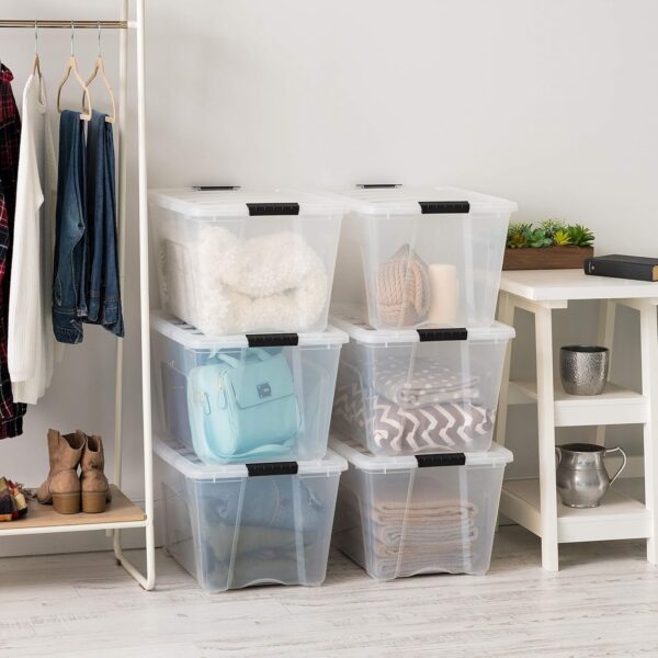 Limited time deal 22% off Plastic Storage Bins with Lids - Image 2