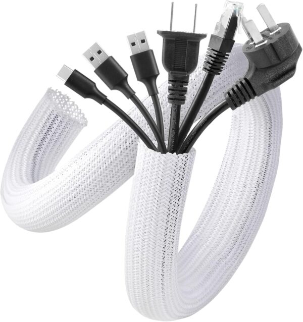 Limited time deal 7% off White Cable Sleeve Cover