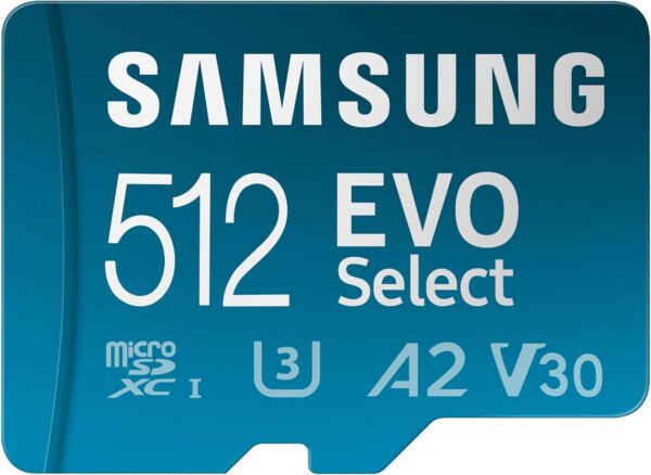 Limited time deal 18% off SAMSUNG EVO Select microSDMemory Card + Adapter, 512GB