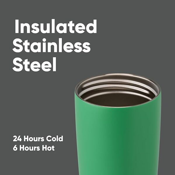 Limited time deal 15% off moothSip Slider Insulated Stainless Steel Coffee Tumbler - Image 2