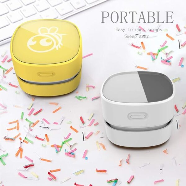 Limited time deal 23% off ODISTAR Desktop Vacuum Cleaner, Mini Table dust Sweeper Energy Saving - Image 3