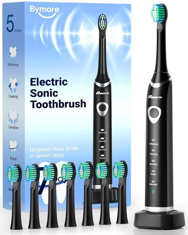 Limited time deal 24% off Bymore Electric Toothbrush for Adults