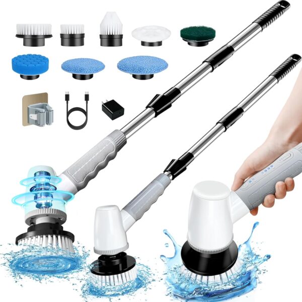 Limited time deal 44% off Electric Spin Scrubber Bathroom Scrubber - Cordless Shower