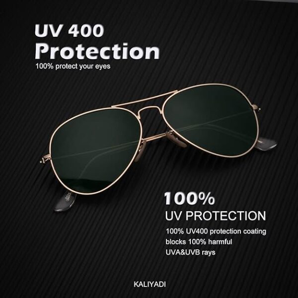 Limited time deal 20% off Classic Aviator Sunglasses for Men Women - Image 2