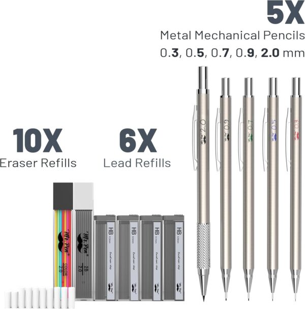Limited time deal 10% off Metal Mechanical Pencil Set - Image 3
