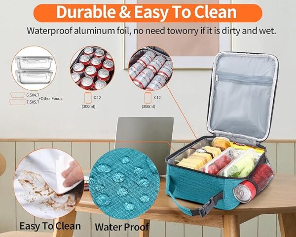 Limited time deal 21% off Lunch Box for Men - Reusable Lunch Bag Men Adult Women - Image 2