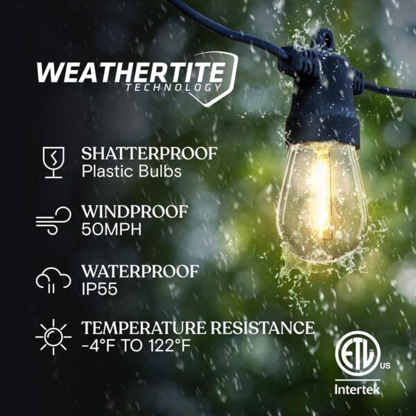 Limited time deal 54% off Brightech Ambience Pro Solar Powered Outdoor String Lights - Image 2