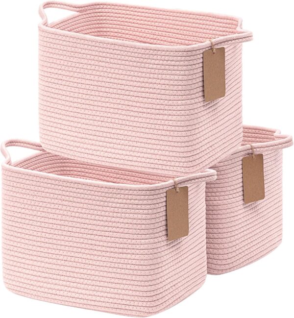 Limited time deal 15% off Goodpick Woven Rope Storage Basket Set