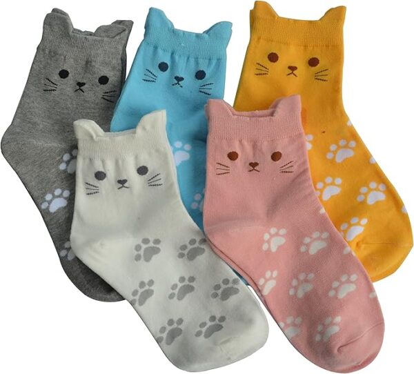 Limited time deal 41% off Women's Cat Socks Cat Gifts