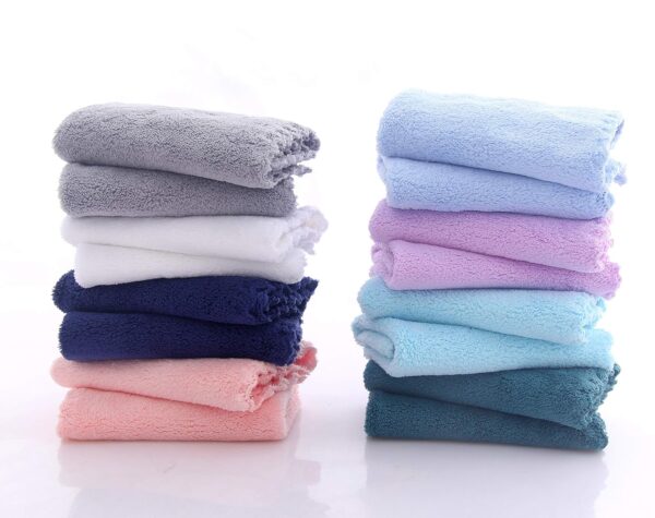 Limited time deal 58% off  Baby Washcloths - Luxury Multicolor Coral Fleece - Image 2