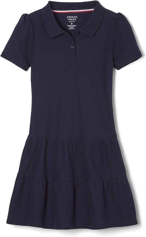 Limited time deal 65% off Girls' Ruffle Pique Polo Dress