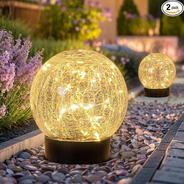 Limited time deal 10% off Beautyard Solar Globe Lights Outdoor Large Garden