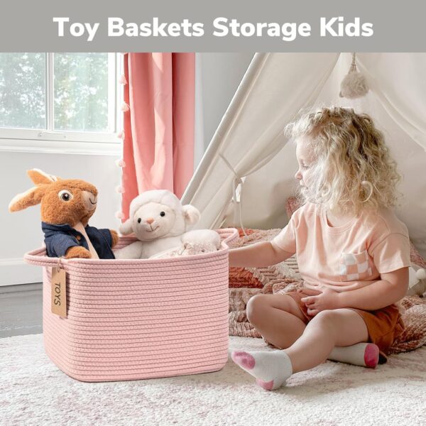 Limited time deal 15% off Goodpick Woven Rope Storage Basket Set - Image 3
