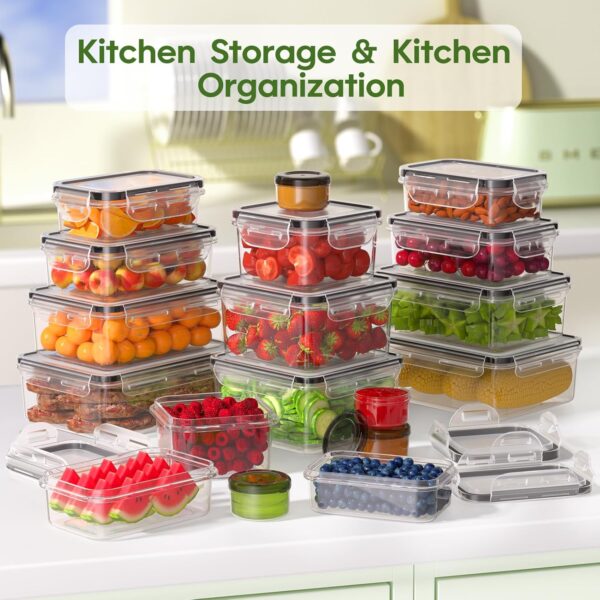 Limited time deal 27% off Food Storage Containers with Lids - Image 2