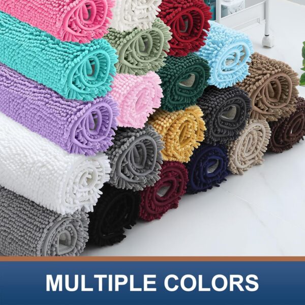 Limited time deal 34% off Smiry Luxury Chenille Bathroom Rugs - Image 3