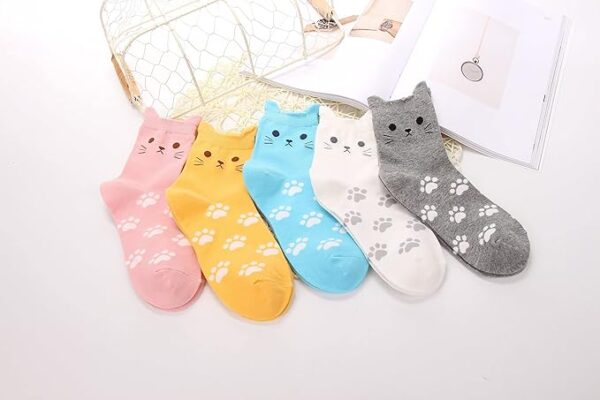 Limited time deal 41% off Women's Cat Socks Cat Gifts - Image 2