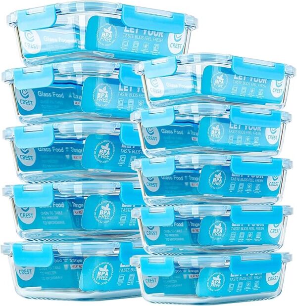 Limited time deal 26% off  Glass Food Storage Containers with Lids