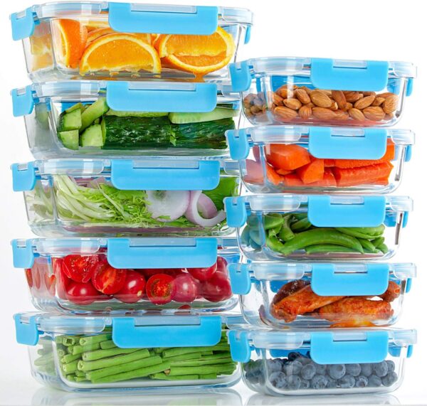 Limited time deal 26% off  Glass Food Storage Containers with Lids - Image 3