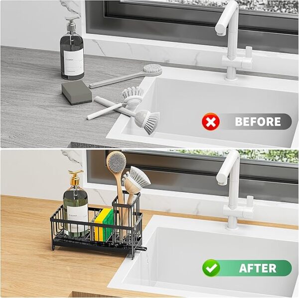 Limited time deal 40% off Cisily Sponge Holder for Kitchen Sink - Image 3